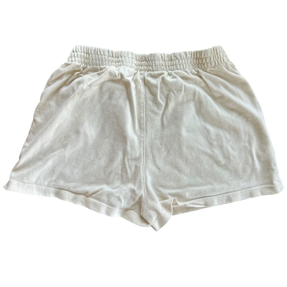 Brandy Melville Cream Cotton Lounge Shorts Elastic Waist One Size - Picture 2 of 5